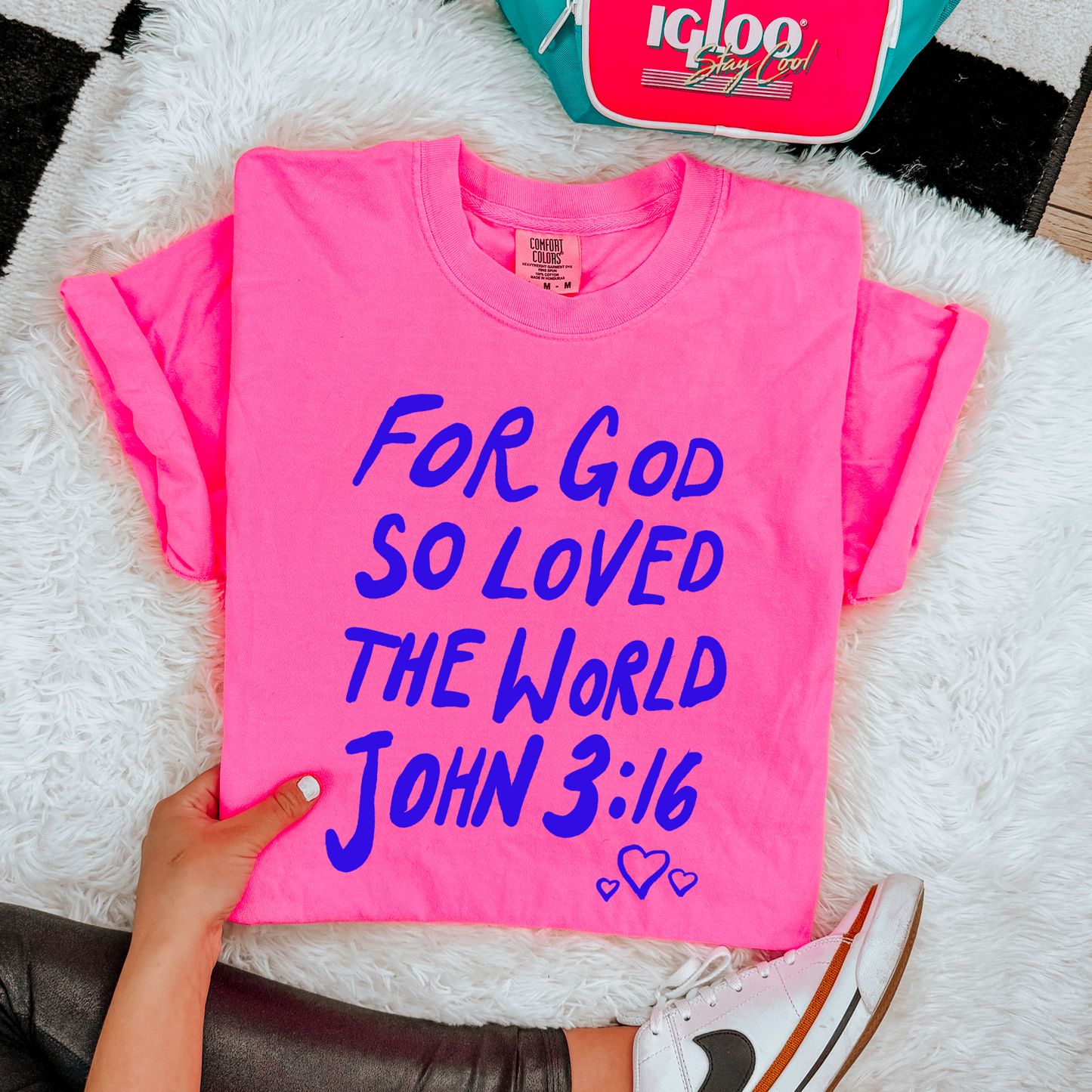 For God So Loved The World Comfort Color Graphic Tee