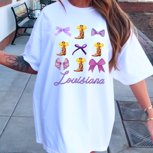 Louisana Coquette Comfort Color Graphic Tee