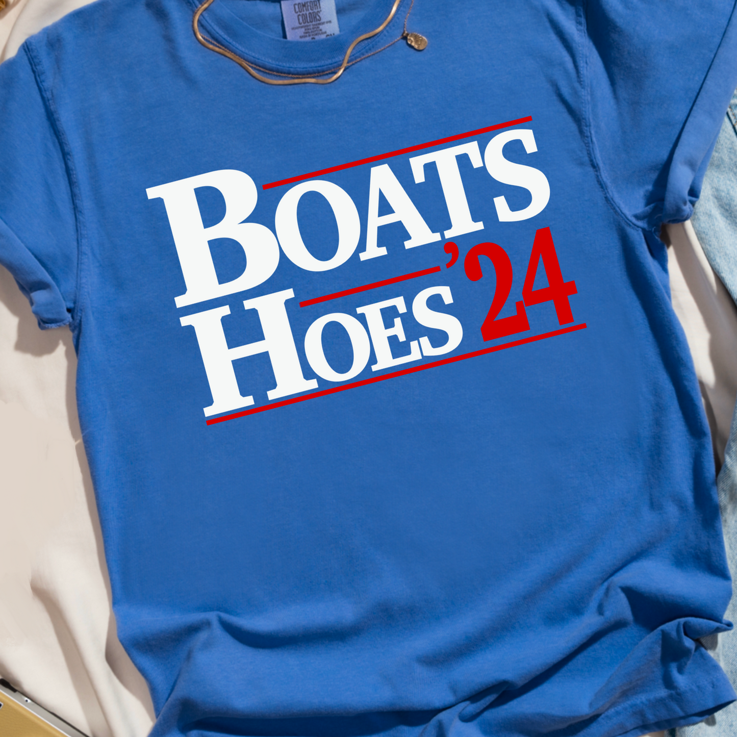 Boats And Hoes 2024 Comfort Color Graphic Tee