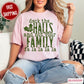 Deck The Halls And Not Your Family Comfort Color Graphic Tee