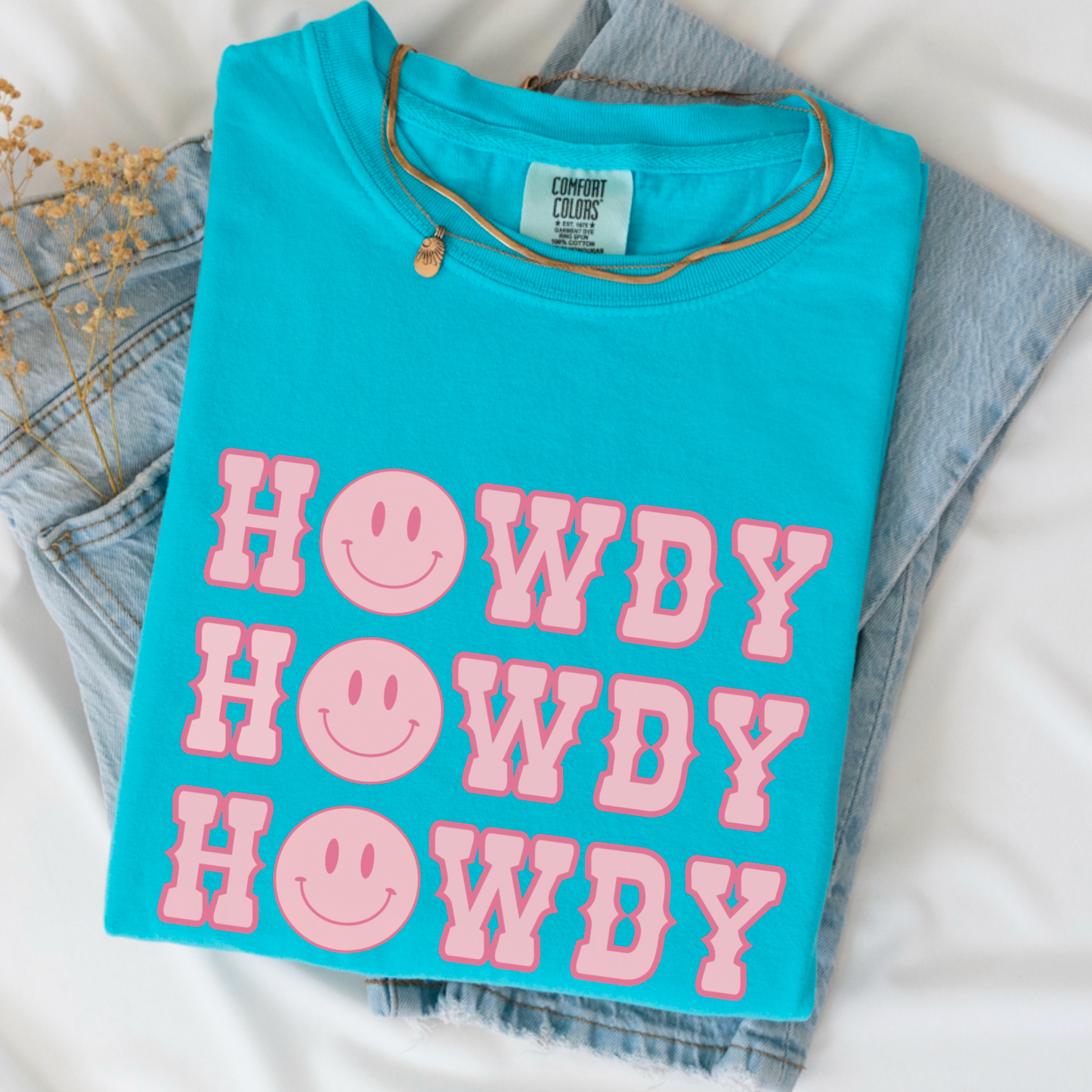 Howdy Comfort Color Graphic Tee