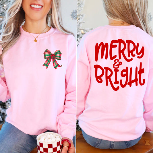 Merry & Bright  Screen Print Transfer