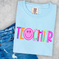 Teacher Comfort Color Graphic Tee