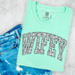 Wifey Dalmatian  Comfort Color Graphic Tee