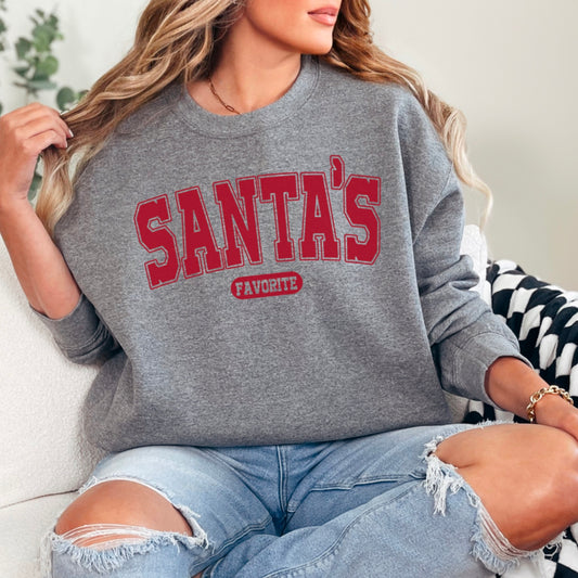 Santa’s Favorite Crewneck Sweatshirt