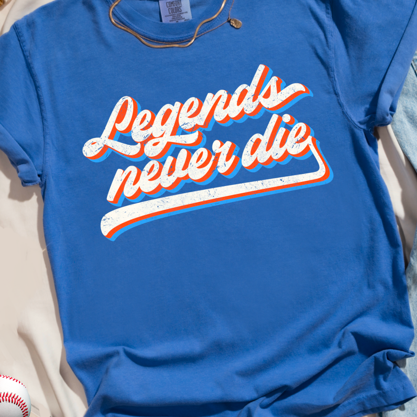 Legends Never Die Comfort Color Graphic Tee