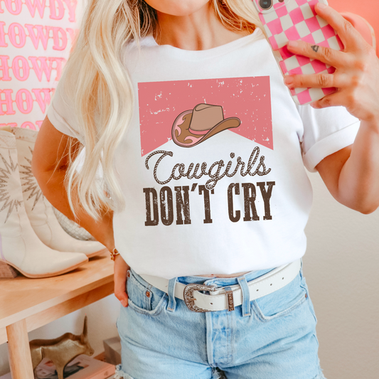 Cowgirls Don’t Cry Comfort Color Graphic Tee