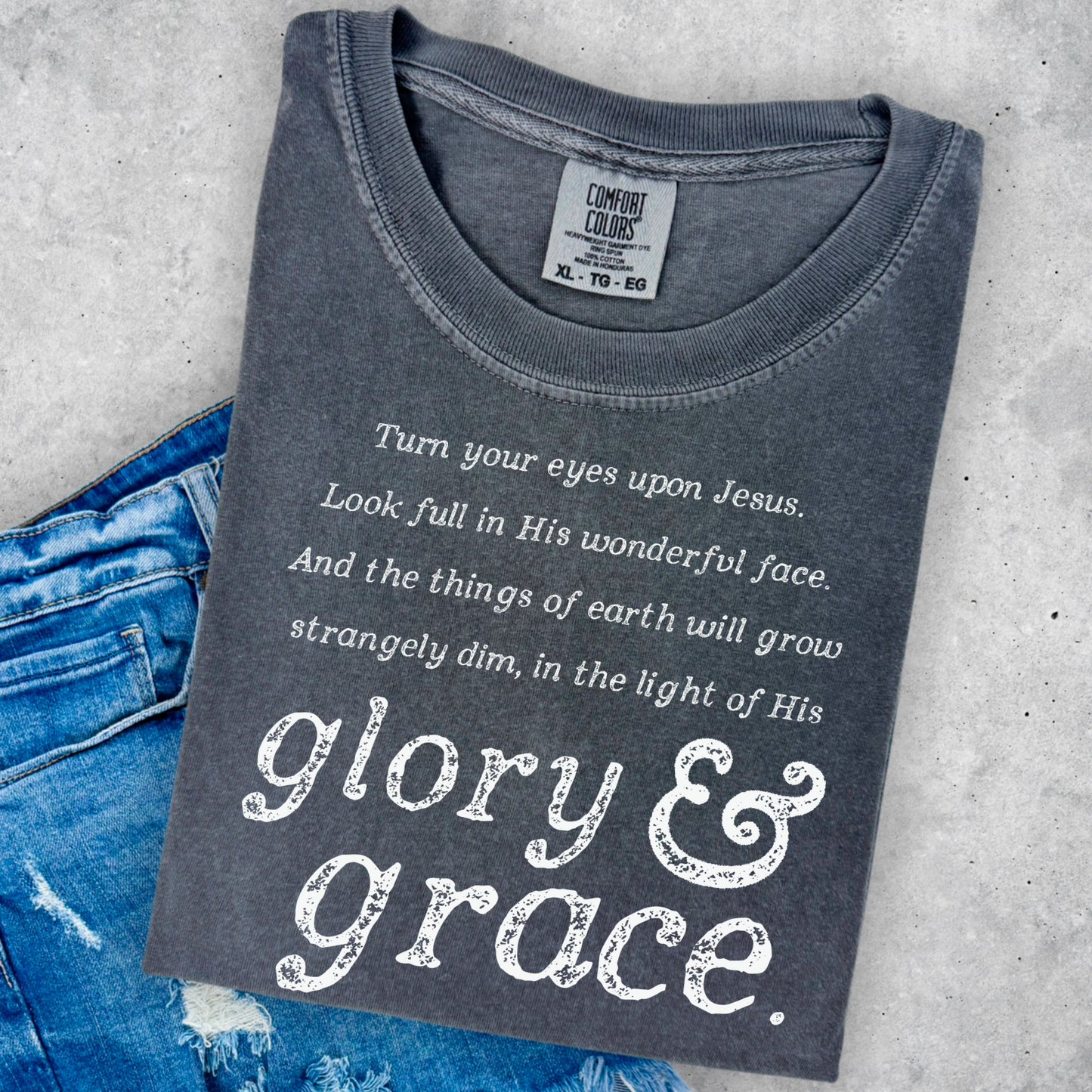 Glory & Grace Comfort Color Graphic Tee