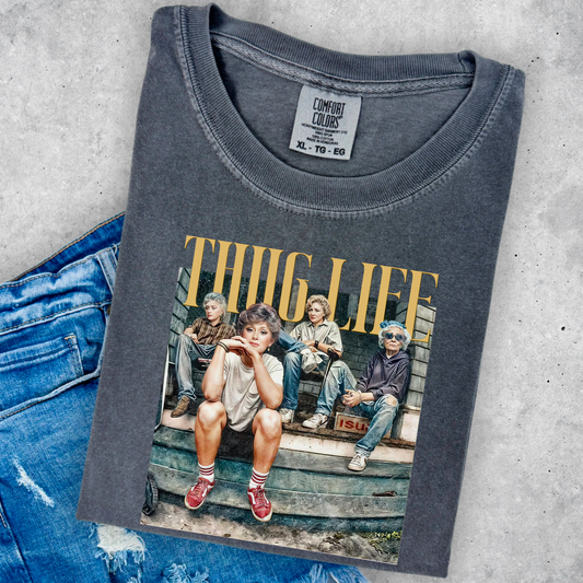 Thug Life Comfort Color Graphic Tee