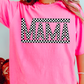 Mama Checkered  Gildan Graphic Tee