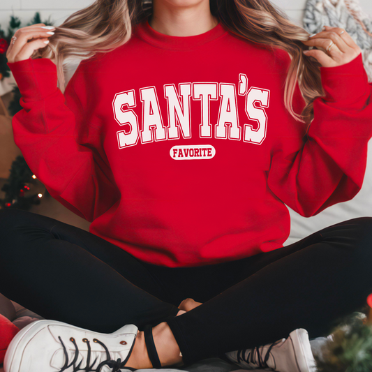 Santa’s Favorite Crewneck Sweatshirt