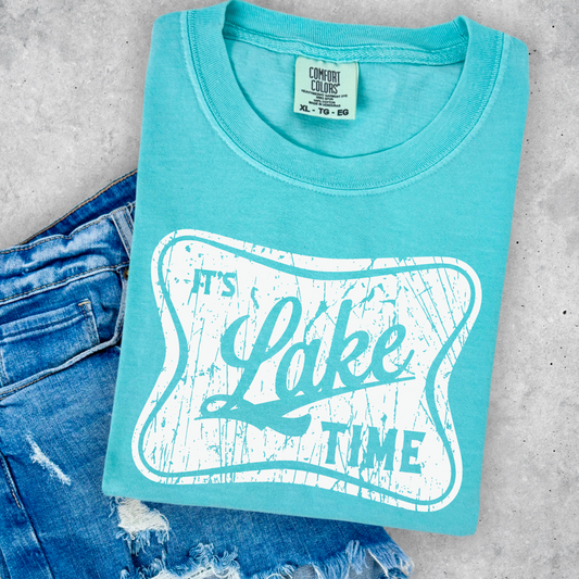 Lake Time  Comfort Color Graphic Tee