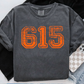 Area Code Comfort Color Monogram Graphic Tee