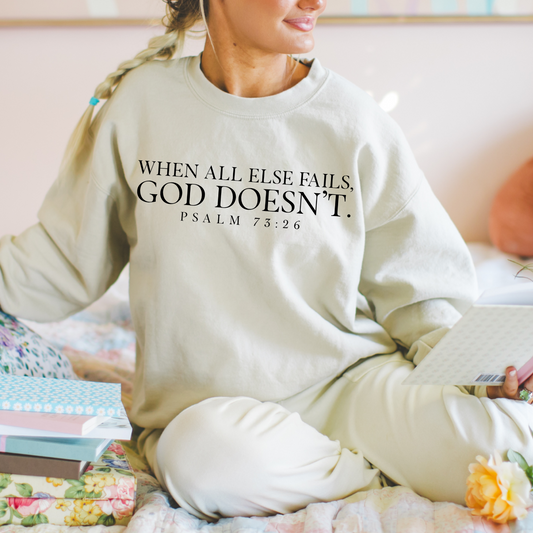 Psalm 73:26 Crewneck Sweatshirt