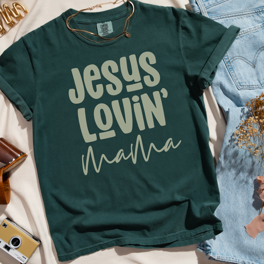 Jesus Lovin Mama Comfort Color Graphic Tee