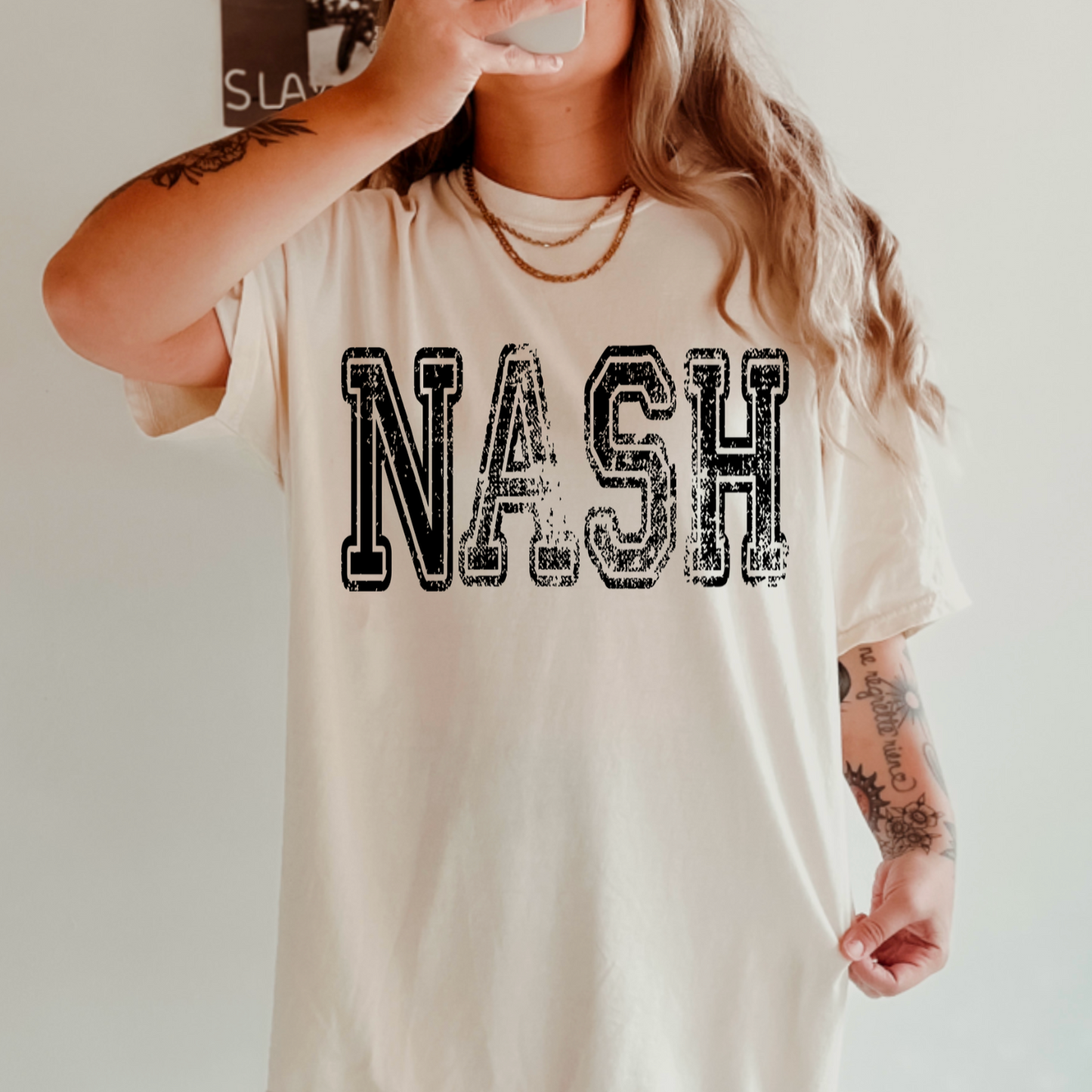 City Abbreviation Comfort Color Monogram Graphic Tee