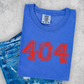 Area Code Comfort Color Monogram Graphic Tee