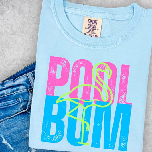 Pool Bum Comfort Color Graphic Tee