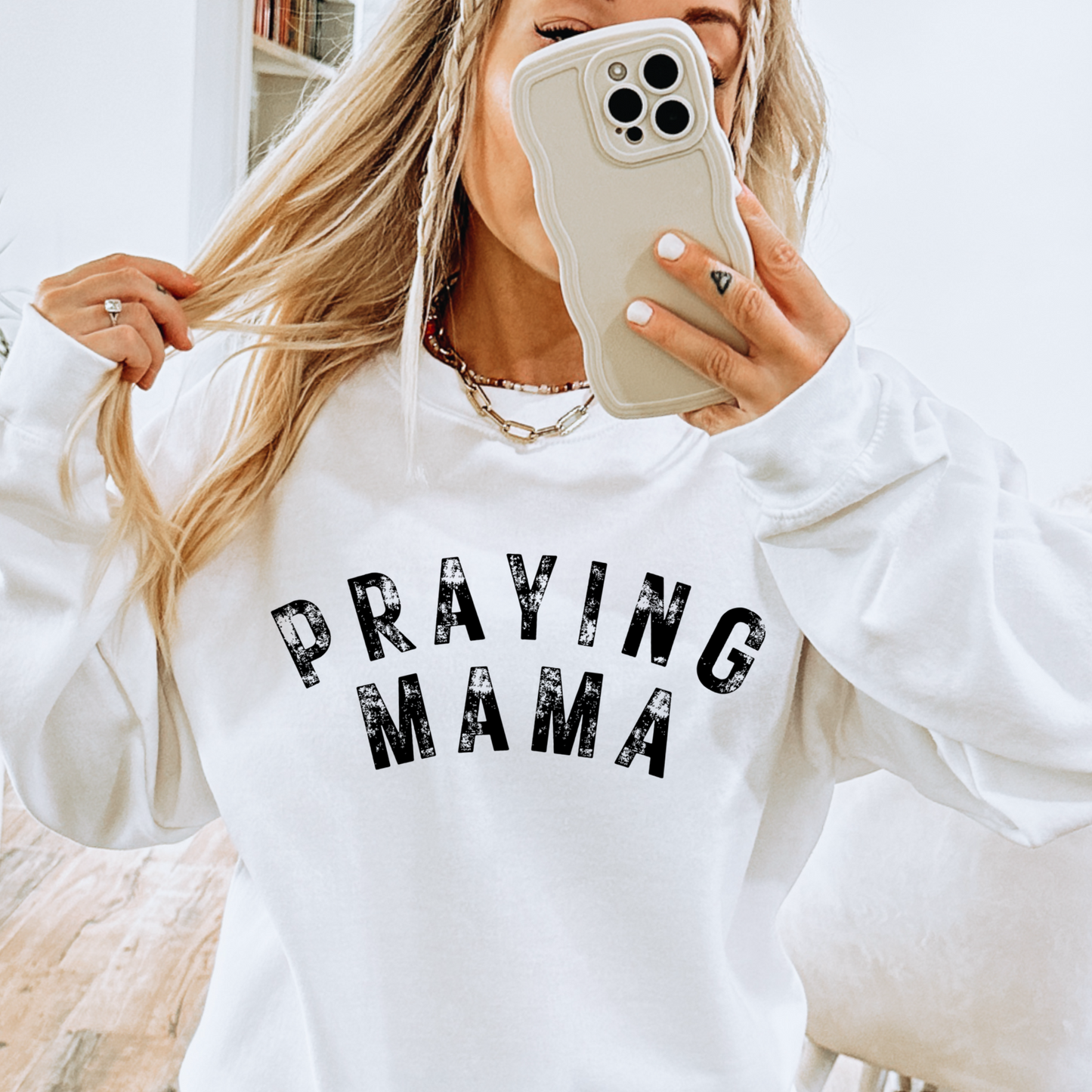 Praying Mama  Crewneck Sweatshirt