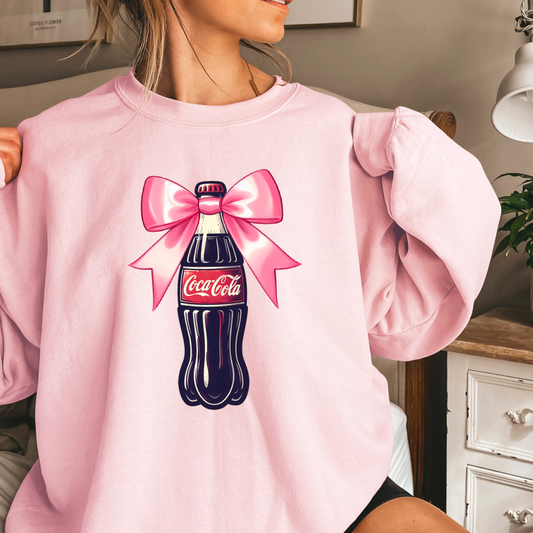 Coquette Bottle Drink Crewneck Sweatshirt