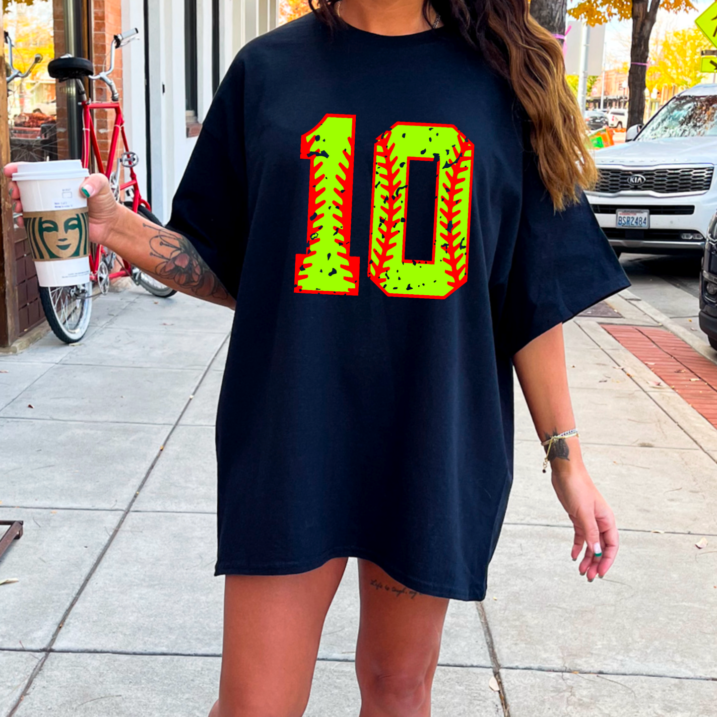 Softball Number Graphic Tee