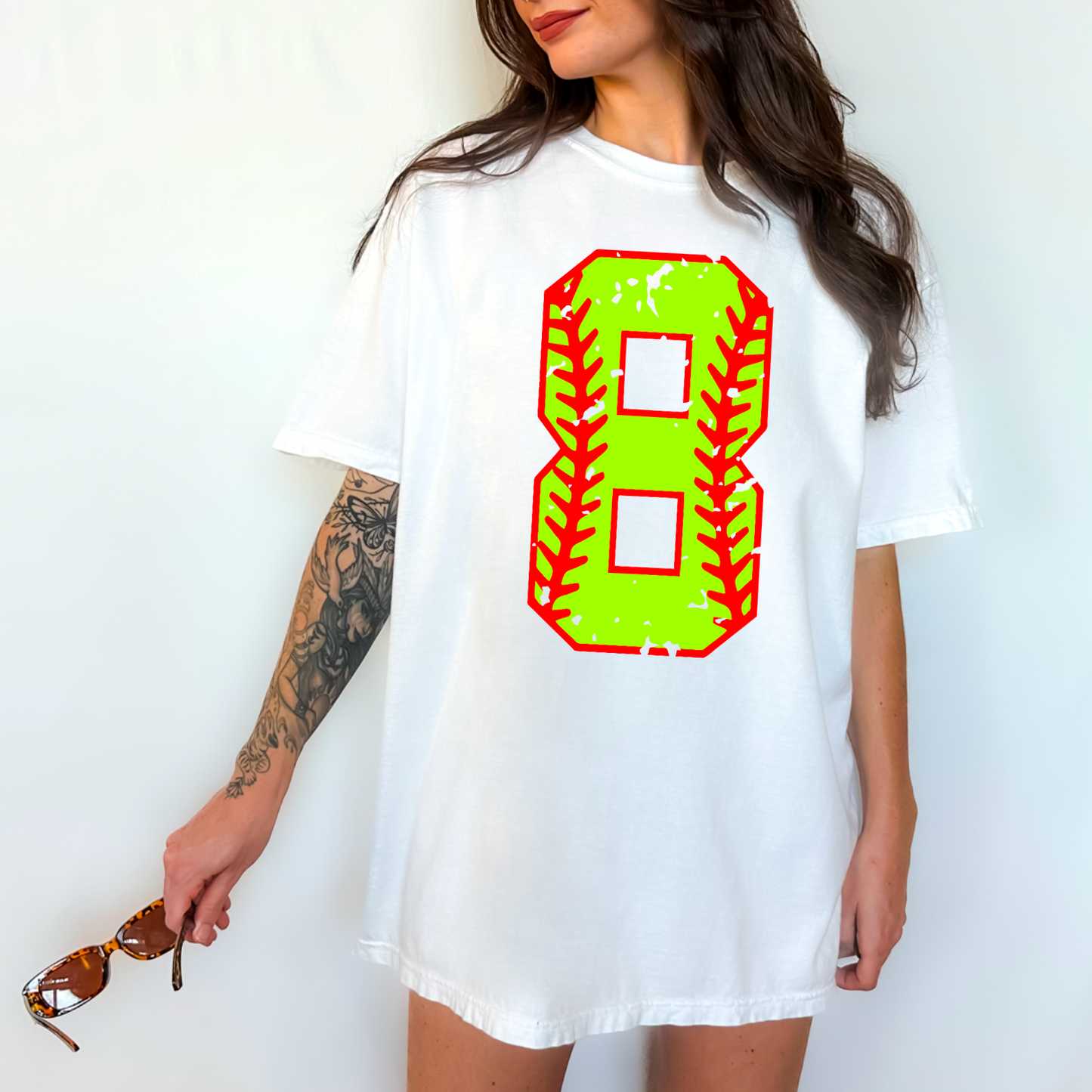 Softball Number Graphic Tee