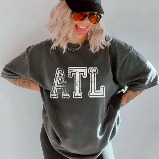 City Abbreviation Comfort Color Monogram Graphic Tee