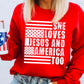 She Loves Jesus And America Too Screen Print Transfer