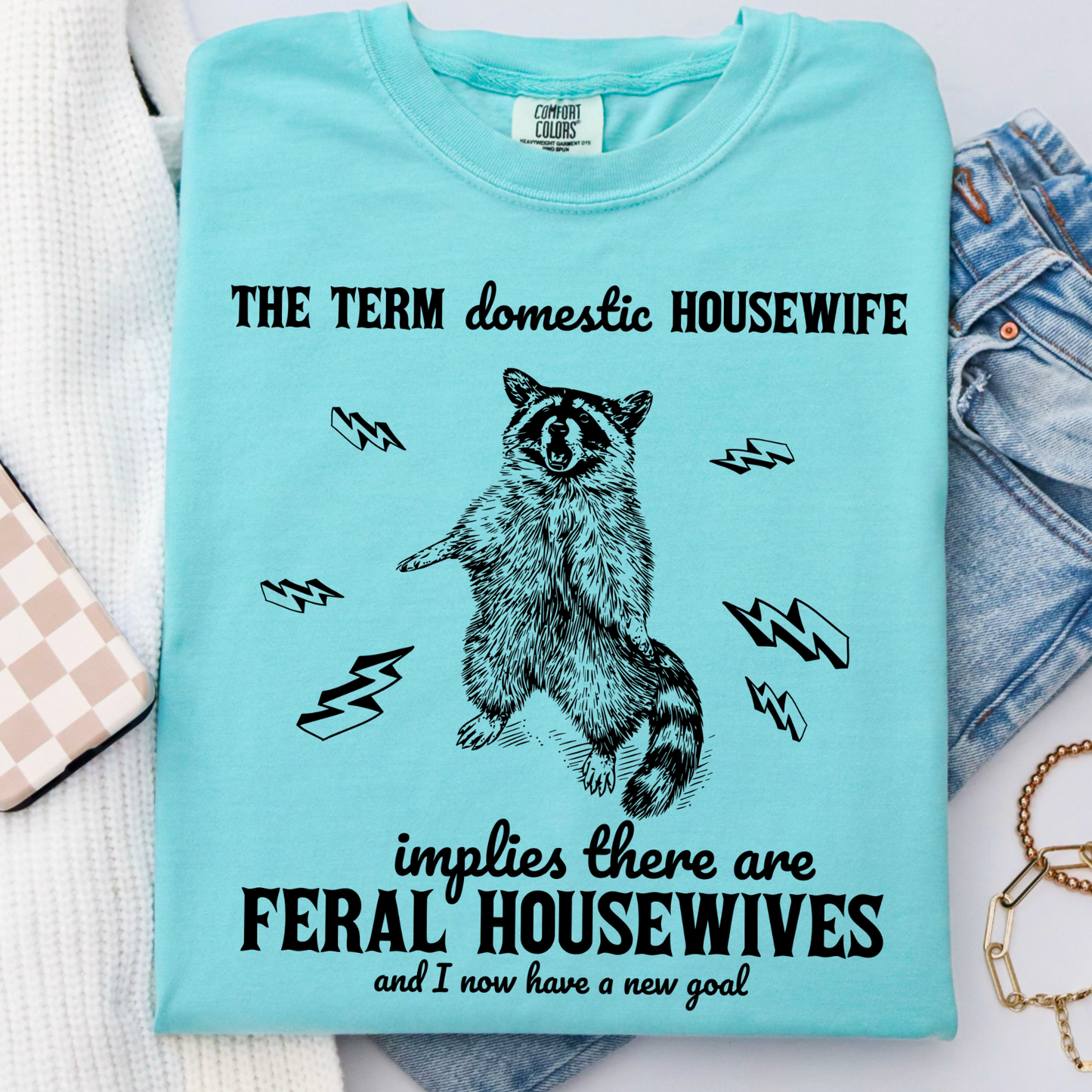 The Term Domestic Housewife Comfort Color Graphic Tee