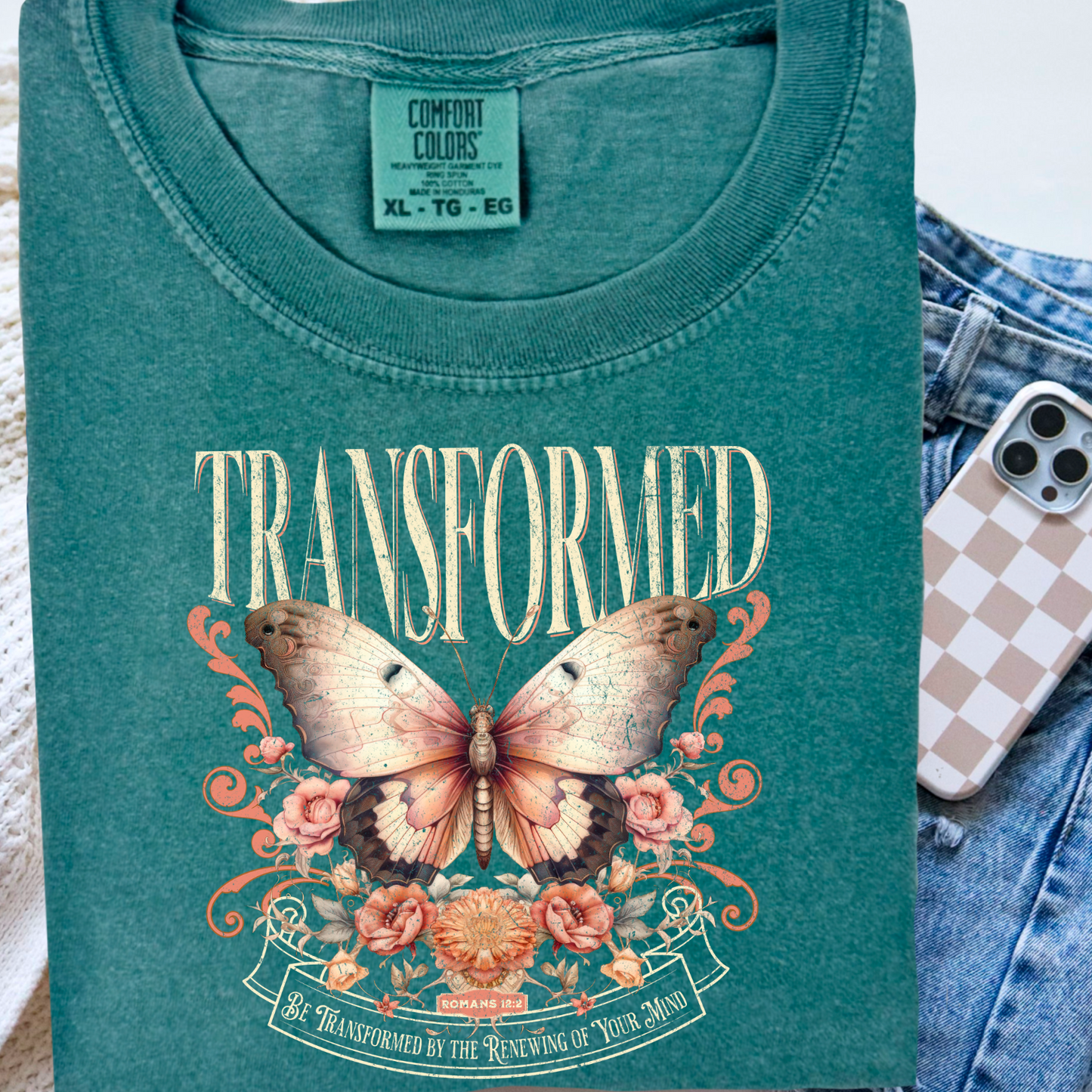 Transformed Christian Comfort Color Graphic Tee