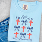 It Is For Freedom That Christ Has Set Us Free Comfort Color Graphic Tee