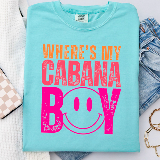 Where’s My Cabana Boy Comfort Color Graphic Tee