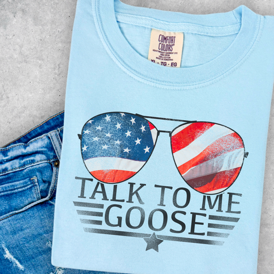 Goose Patriotic Comfort Color Graphic Tee