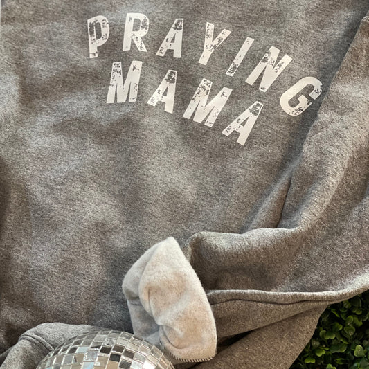 Praying Mama Gildan Graphic Crewneck