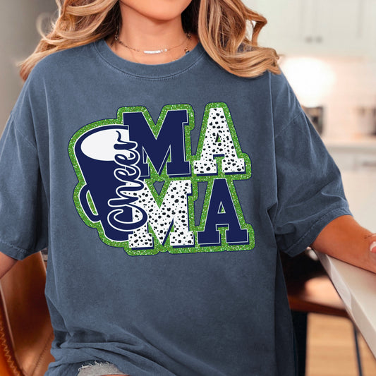 Creekview Grizzlies Cheer Mama Comfort Color Graphic Tee