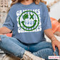 Creekview Grizzlies Football Face Comfort Color Graphic Tee