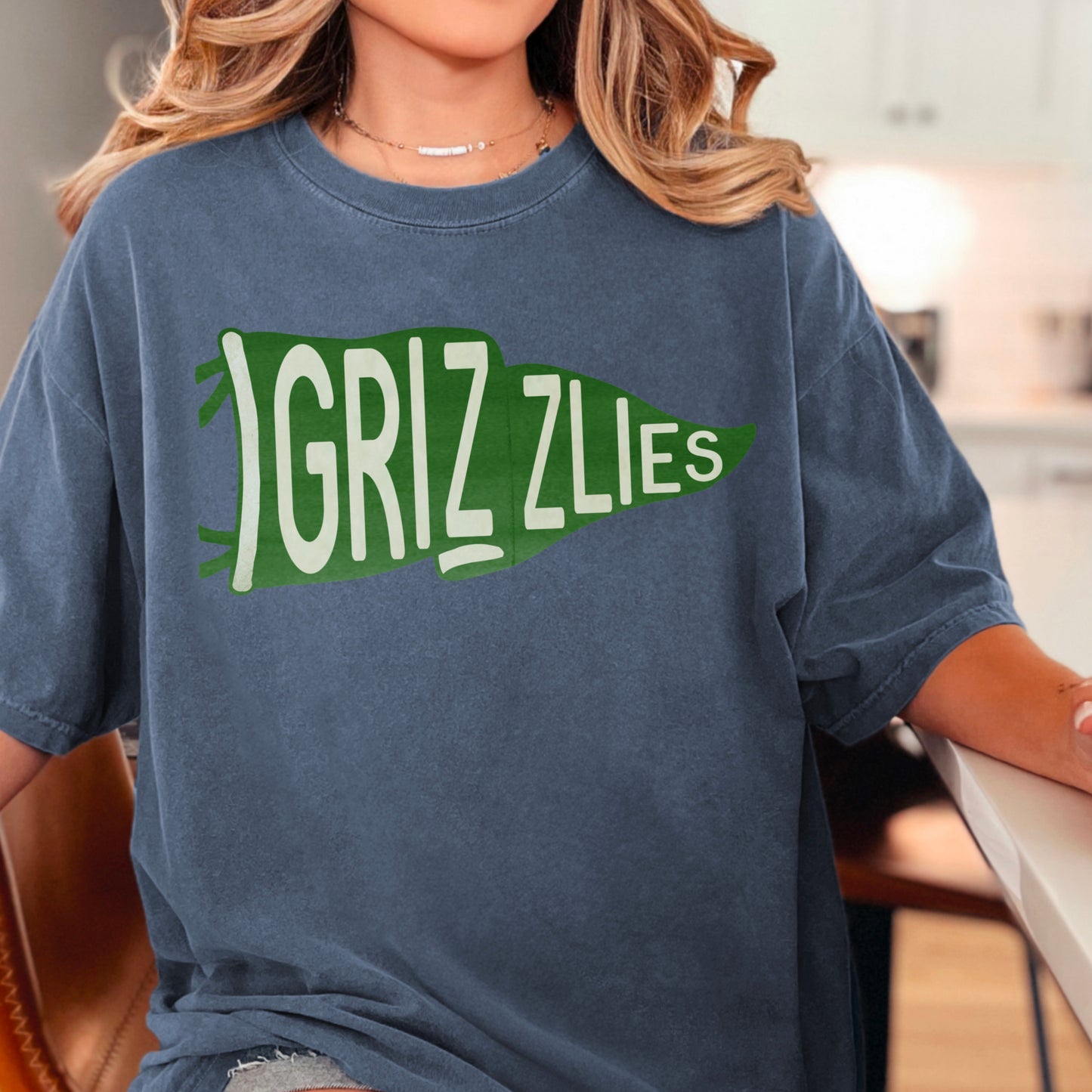 Creekview Grizzlies Flag Comfort Color Graphic Tee