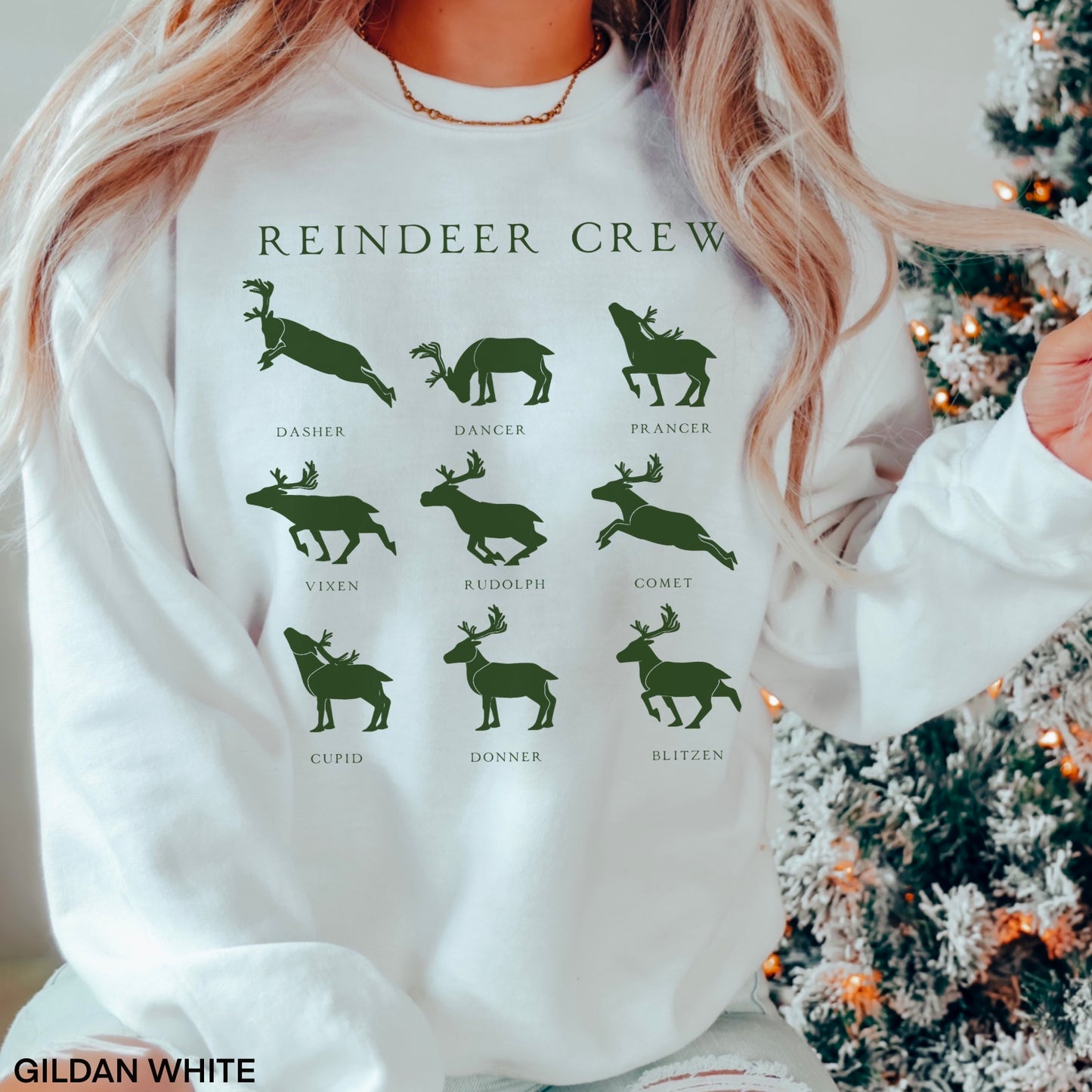 Reindeer Crew Screen Print Transfer