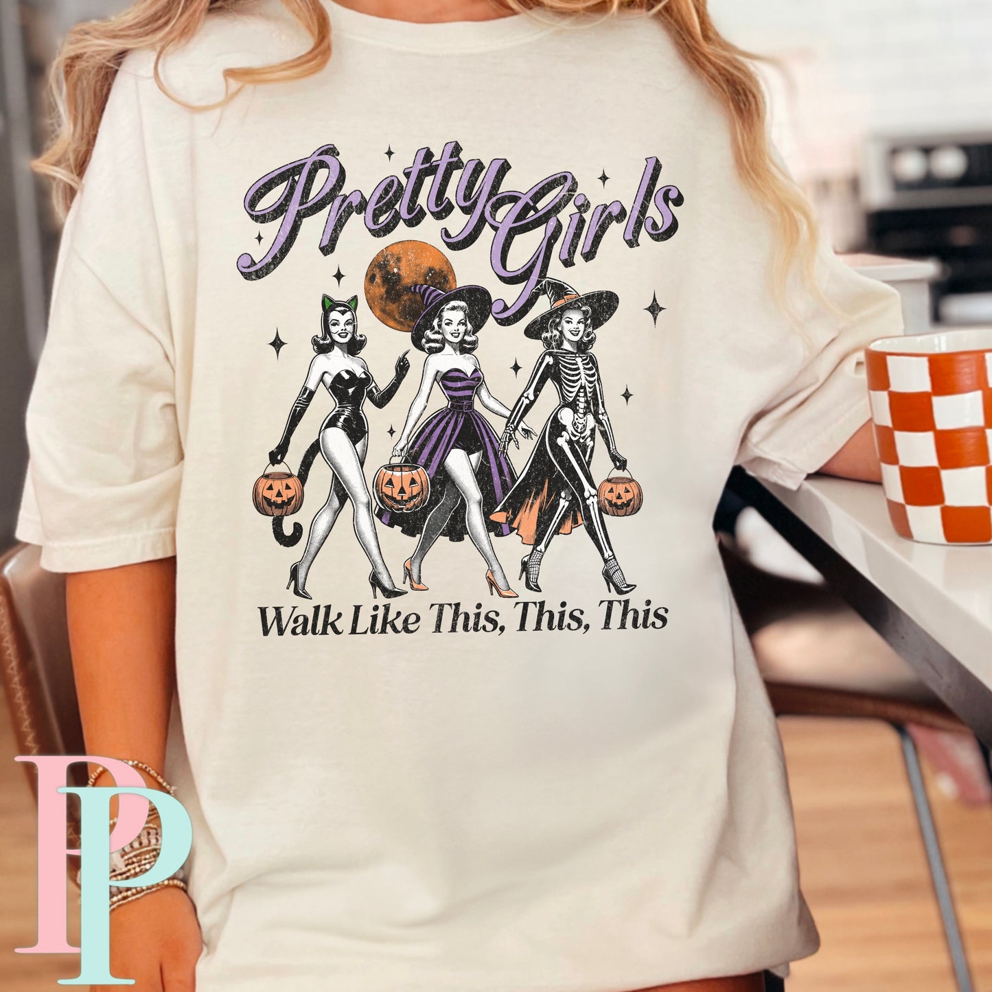 Pretty Girls Walk Like This Comfort Color Graphic Tee