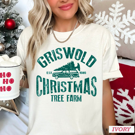 Griswold Christmas Tree Farm Screen Print Transfer