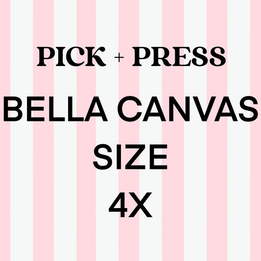 Bella Canvas Size 4XL