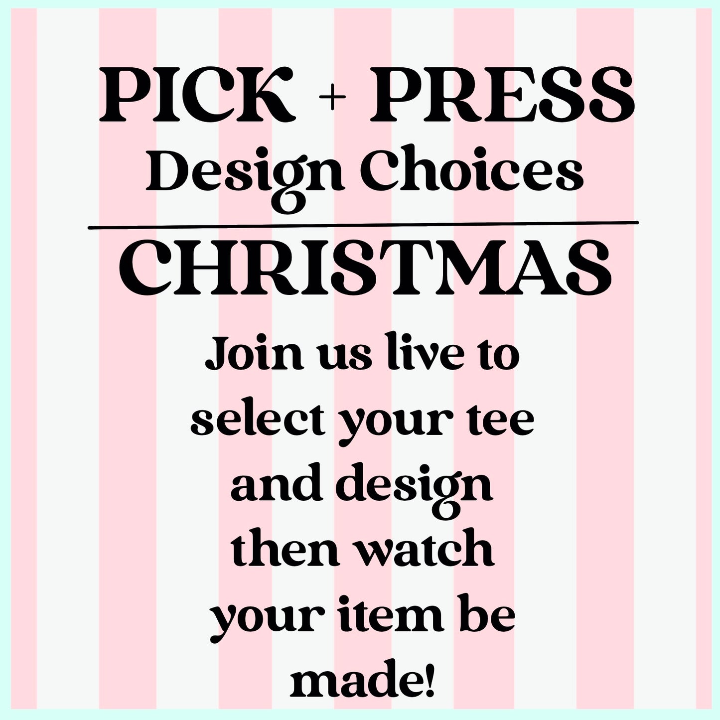 Pick & Press CHRISTMAS Designs