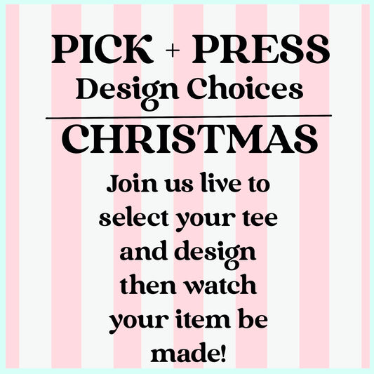 Pick & Press CHRISTMAS Designs