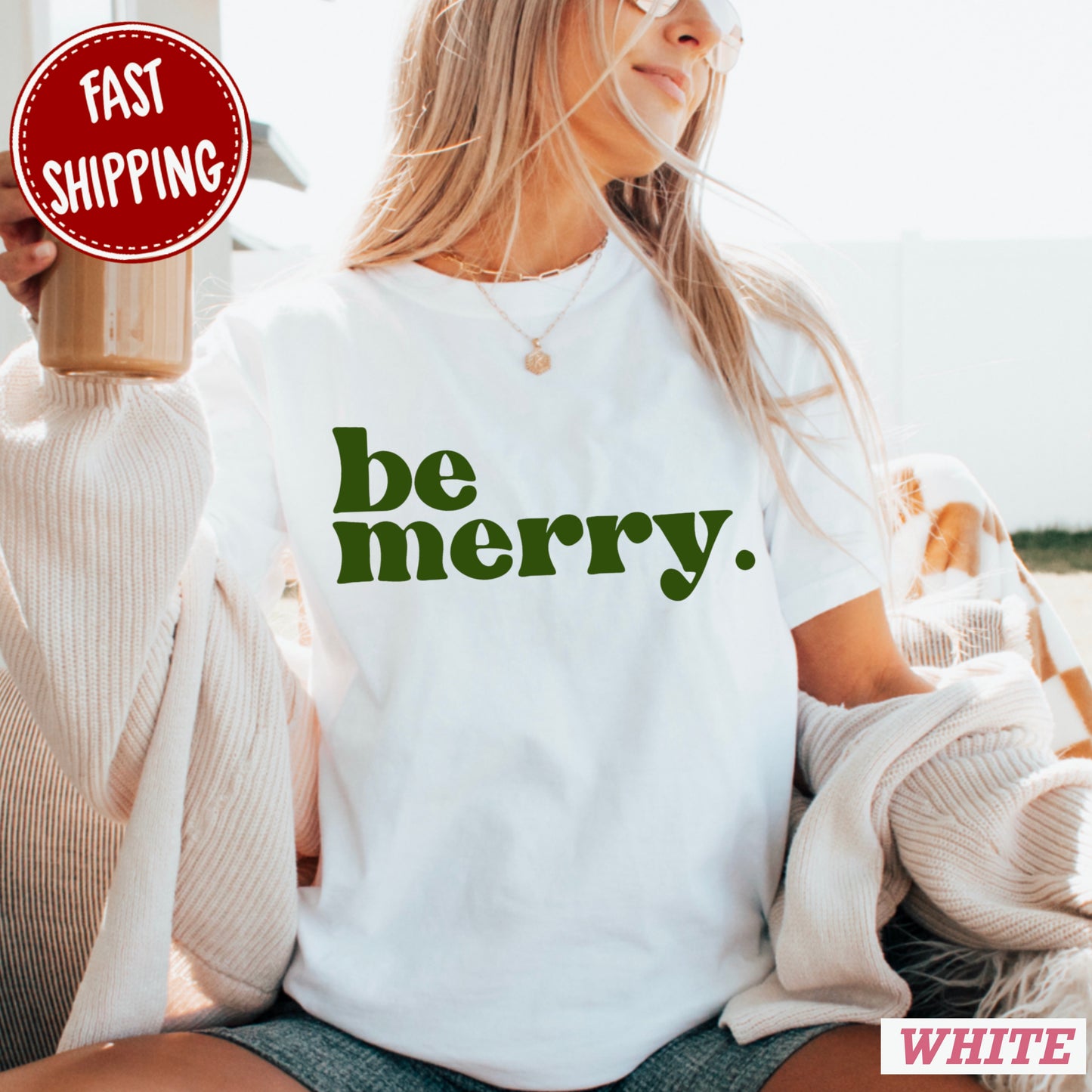 Be Merry Comfort Color Graphic Tee