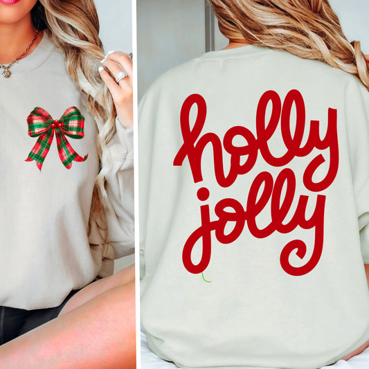 Holly Jolly Screen Print Transfer