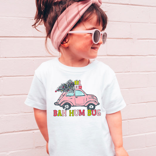 Bah Hum Bug Christmas Car Toddler  DTF Transfer