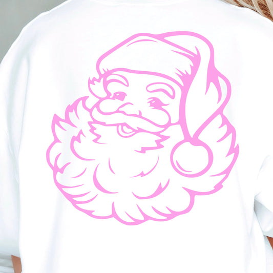 Vintage Santa Screen Print Transfer