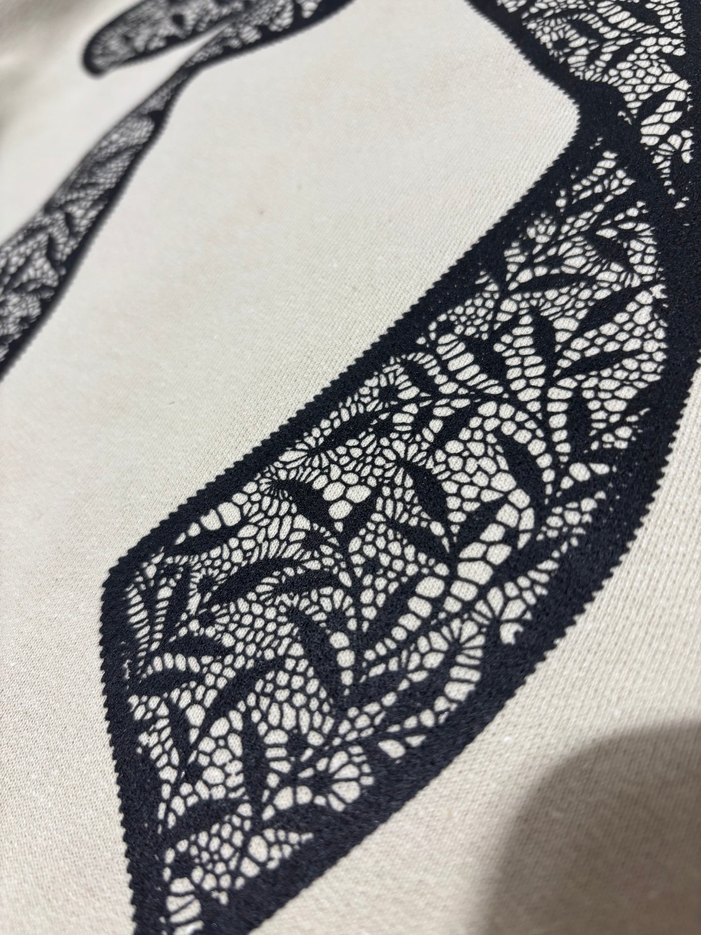 Lace Coquette Bow Screen Print Transfer