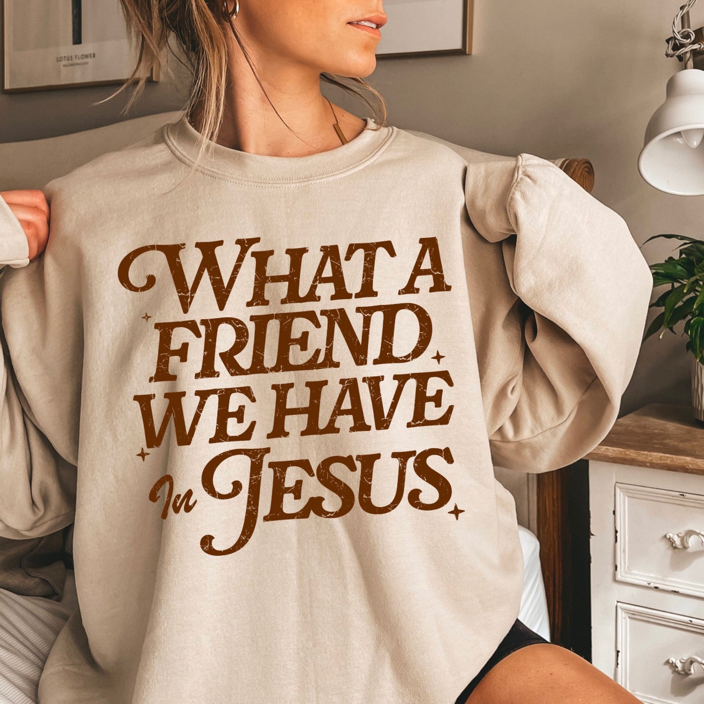 What A Friend We Have In Jesus Screen Print Transfer