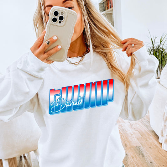 Trump Retro Gildan Crewneck Sweatshirt